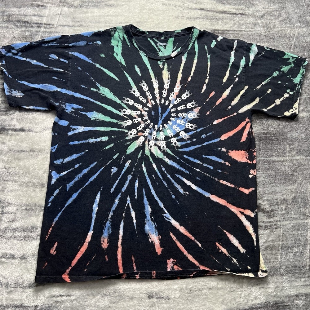 Insomniac EDC Las Vegas 2022 Tie Dye Festival T-Shirt Mens XL Artist Lineup